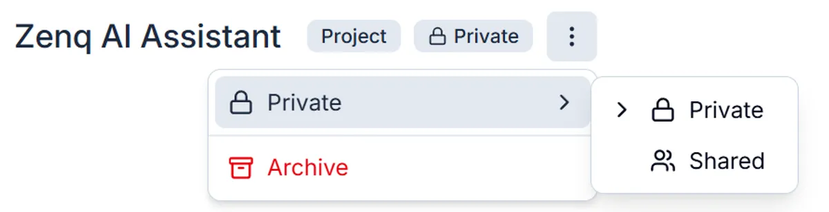 Zenq privacy control